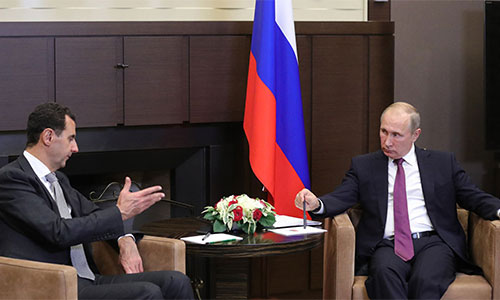Putin con Al Assad Putin: El terrorismo internacional ha recibido un golpe mortal en Siria